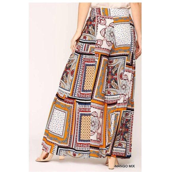 Boho Gypsy Wide Leg Hippie Pants - Picture 4 of 5